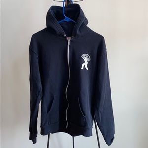 Black Jameson Zip-Up Hoodie